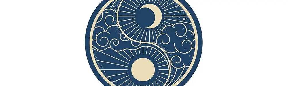 illustration of Yin and Yang principles in Chinese philosophy