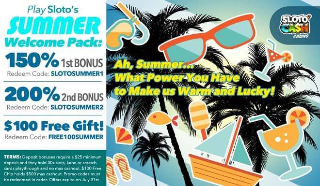 Sloto'Cash $100 Free Bonus